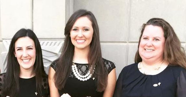 Courtney Gallagher, Maddy Feldewerth, Leah Logan, Kappa Alpha Theta Grand Convention