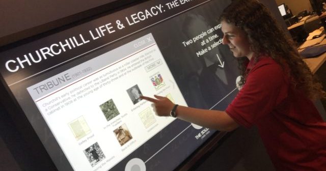 New Interactive Touch Screen Exhibit at National Churchill Museum